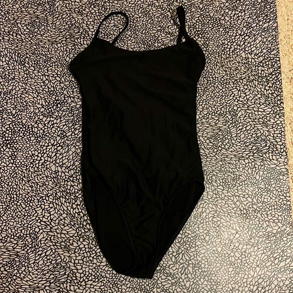 Wear Moi black nylon leotard